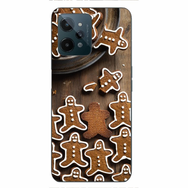 Husa compatibila cu Realme C31 Silicon Gel Tpu Model Craciun Turta Dulce