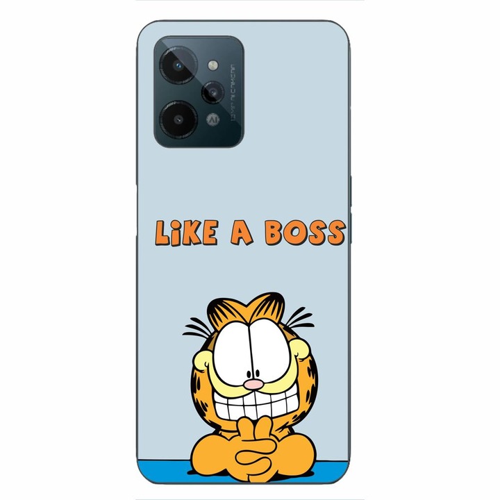 Husa compatibila cu Realme C31 Silicon Gel Tpu Model Garfield Like A Boss