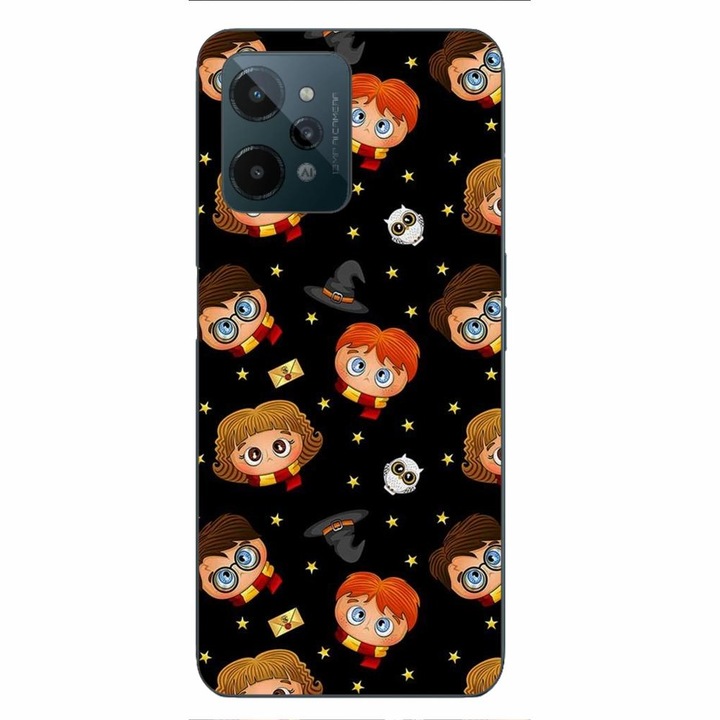 Husa compatibila cu Realme C31 Silicon Gel Tpu Model Harry Potter Pattern Negru
