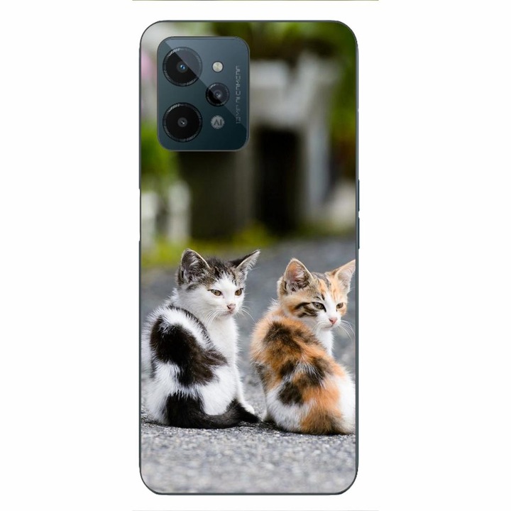 Husa compatibila cu Realme C31 Silicon Gel Tpu Model Kitties