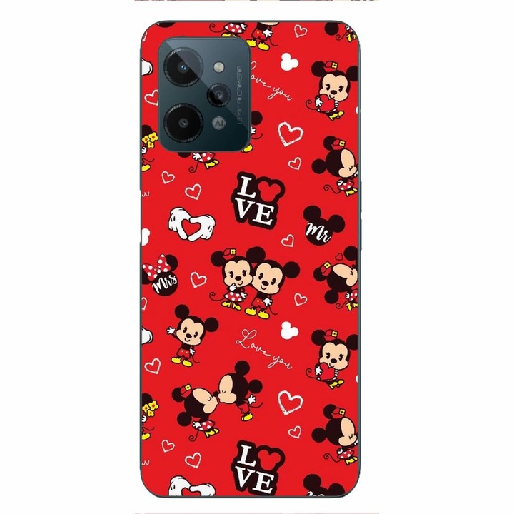 Husa compatibila cu Realme C31 Silicon Gel Tpu Model Mickey Love Pattern Rosie
