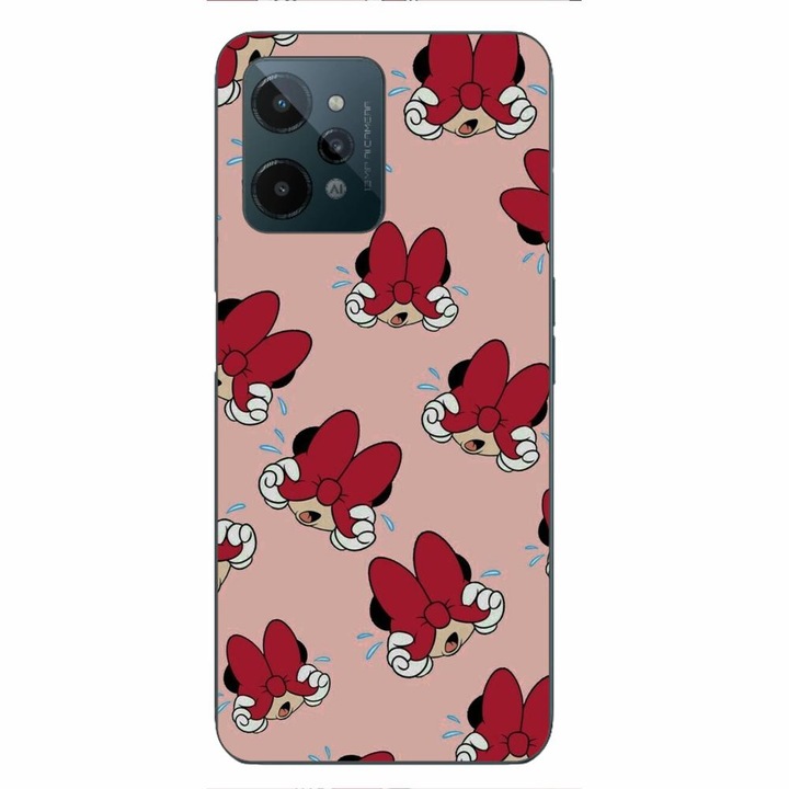 Husa compatibila cu Realme C31 Silicon Gel Tpu Model Minnie Pattern Funda Rosie