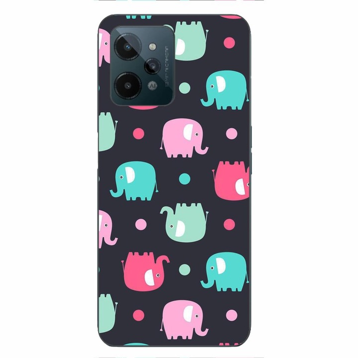 Husa compatibila cu Realme C31 Silicon Gel Tpu Model Pattern Elefant