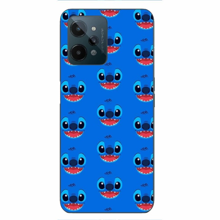 Husa compatibila cu Realme C31 Silicon Gel Tpu Model Stitch Face Pattern