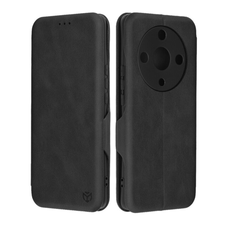 Husa de protectie flip cover compatibila cu Honor Magic 6 Lite, Safe Wallet Plus, piele ecologica, Negru