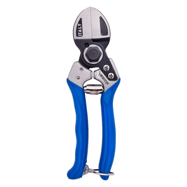 Foarfece pentru ramuri si crengi Vesco A2, Cu lame de taiere duble intersectate, albastru