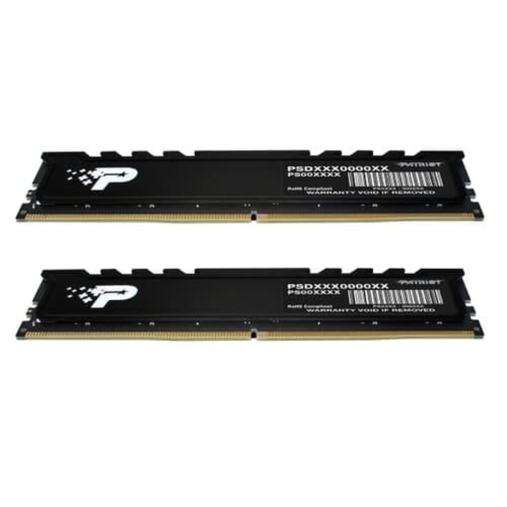 Памет RAM Patriot Premium Black, 2x24GB, 5600MHz, DDR5, Черен, 133x37mm