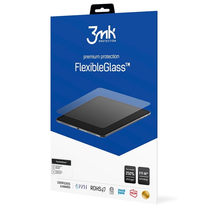 Защитно фолио за екран 3MK FlexibleGlass PocketBook Inkpad X Pro, против надраскване, антирефлекс, антибактериално, 1 бр.
