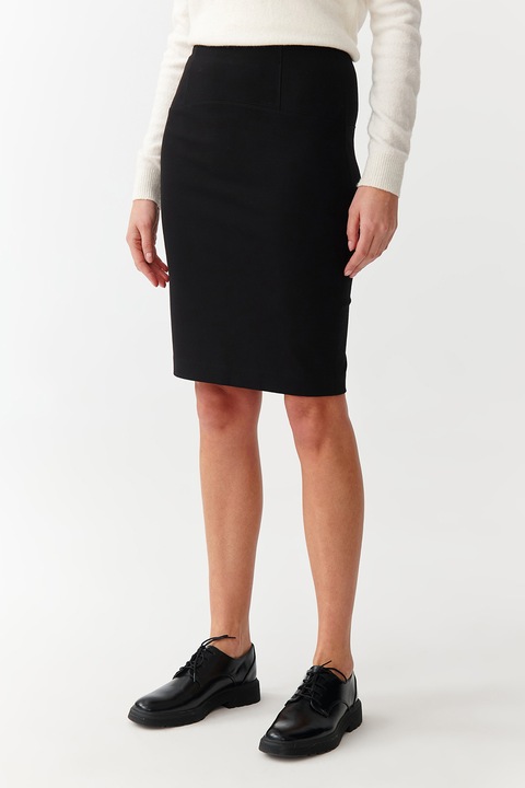 Tatuum, Fusta cu croiala creion Bonarka, Negru, XS
