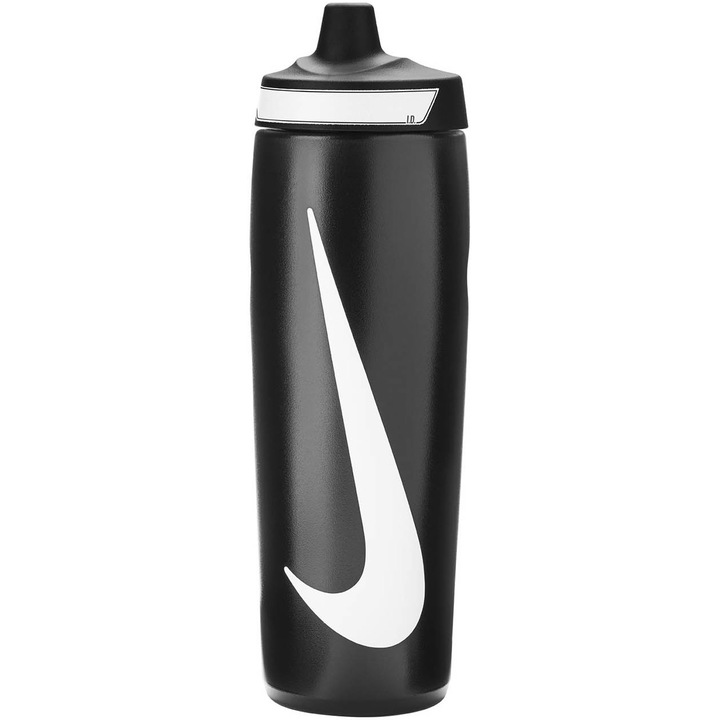 Бутилка за вода Nike Refuel, 24oz, Черен