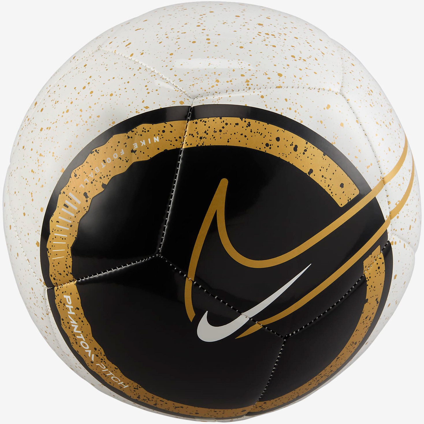Minge fotbal Nike Phantom, marime 5, negru/alb