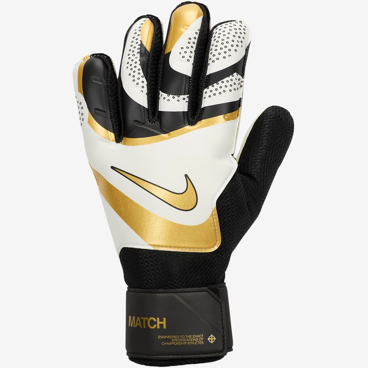 Вратарски ръкавици Nike Match, Размер 9, Бял/Златист