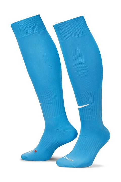 Nike, Sosete unisex lungi pana peste genunchi cu amortizare pentru fotbal Classic II, Albastru