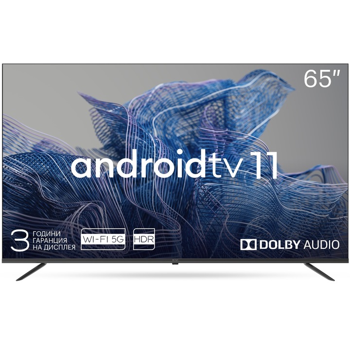 Телевизор KIVI LED 65U750NB, 65" (165 см), Smart Android TV, 4K Ultra HD, Клас G