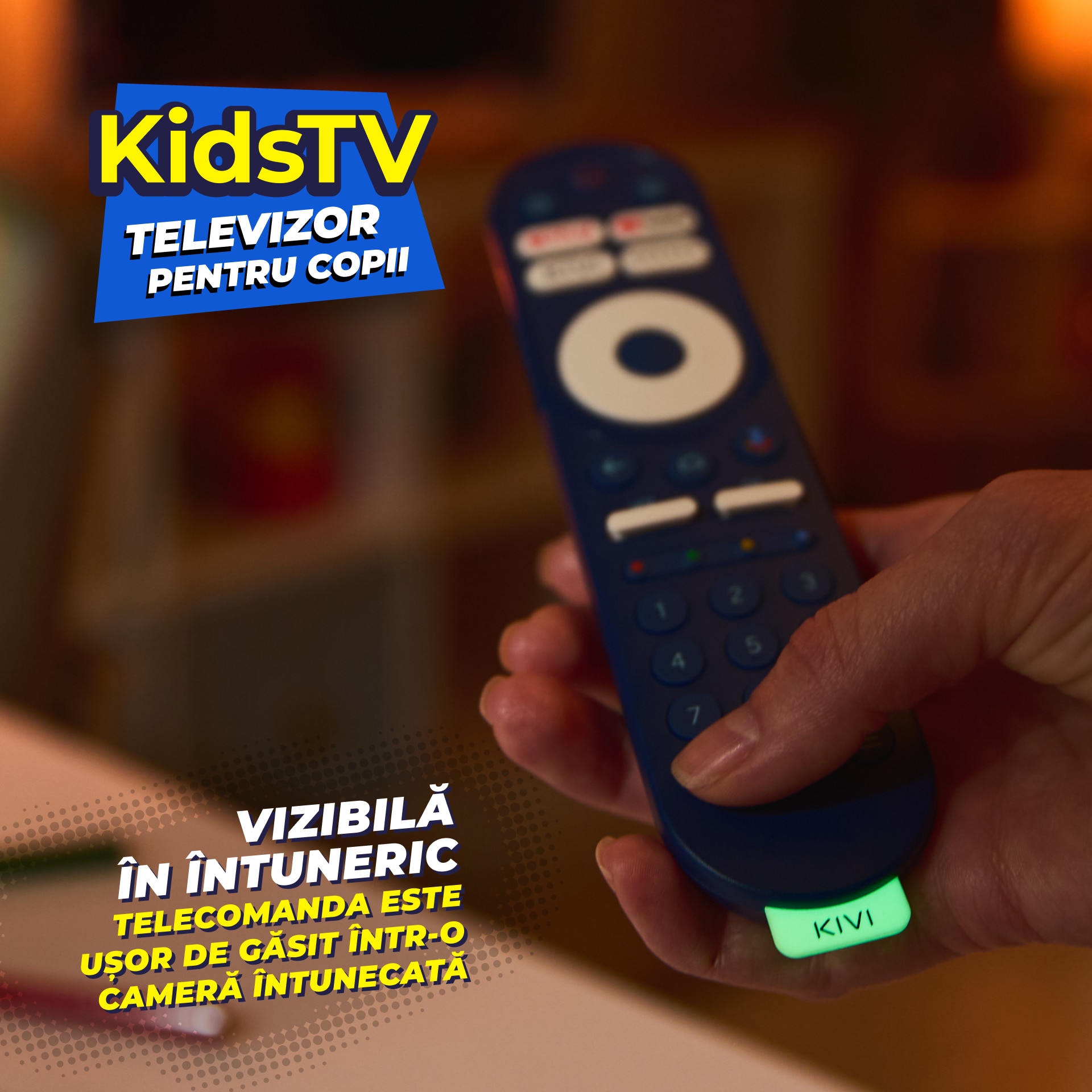 Televizor KIVI LED KIDSTV, 80 cm, Smart Android TV, Full HD, Clasa E