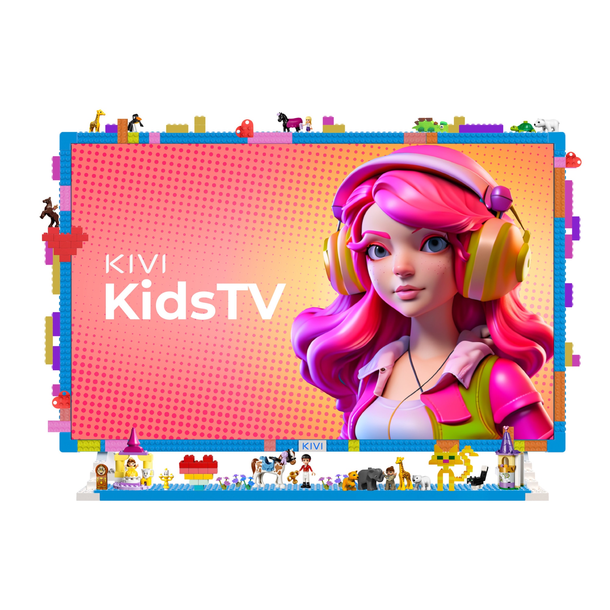 Televizor KIVI LED KIDSTV, 80 cm, Smart Android TV, Full HD, Clasa E