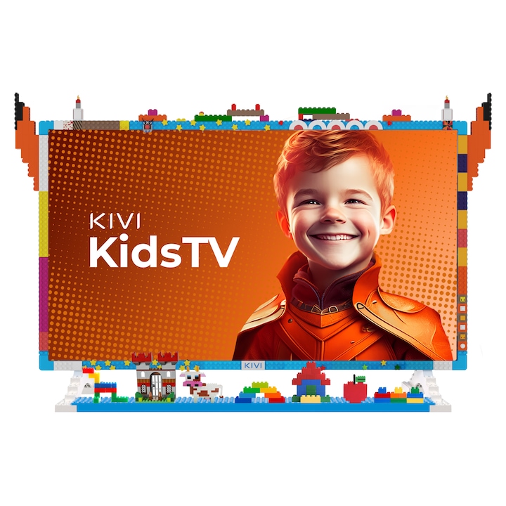 Kivi KIDS LED TV, 80 cm, Full HD, Google TV, Android, Kék