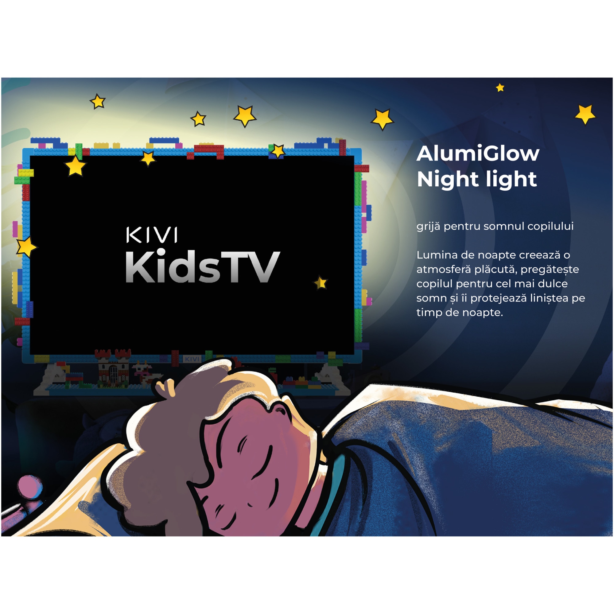 Televizor KIVI LED KIDSTV, 80 cm, Smart Android TV, Full HD, Clasa E