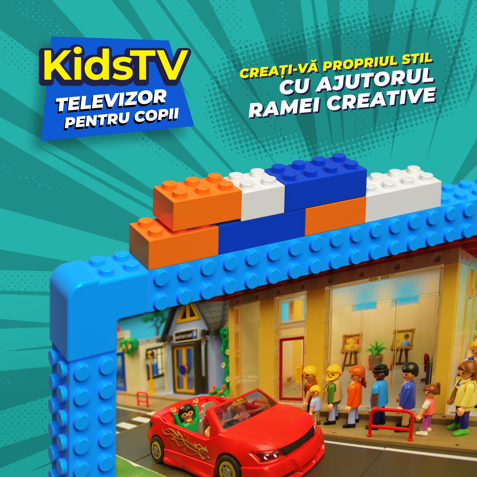 Televizor KIVI LED KIDSTV, 80 cm, Smart Android TV, Full HD, Clasa E