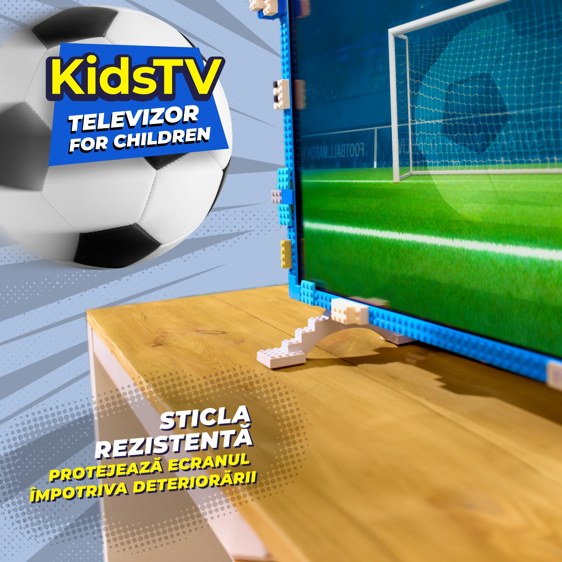 Televizor KIVI LED KIDSTV, 80 cm, Smart Android TV, Full HD, Clasa E