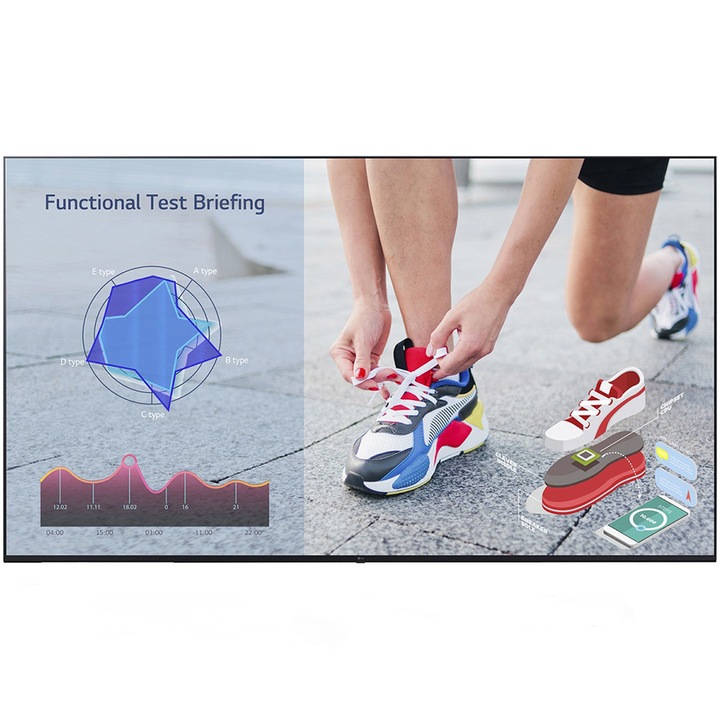 Профеисионален монитор LG webOS Signage 75UL3J 75", 4K UHD (3840x2160), webOS, 330 нита, 8ms GTG, Високоговорители, HDMI, USB