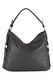Mia Tomazzi, Geanta hobo de piele cu aspect texturat Castello, Gri antracit