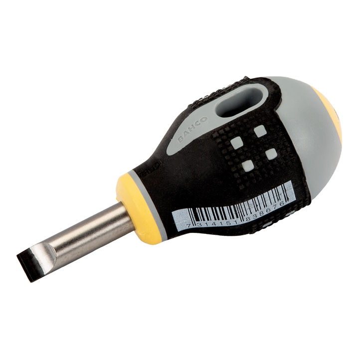 BAHCO ERGO csavarhúzó, rövid típus, 1.0x5.0mm, 103mm, 3 komponens