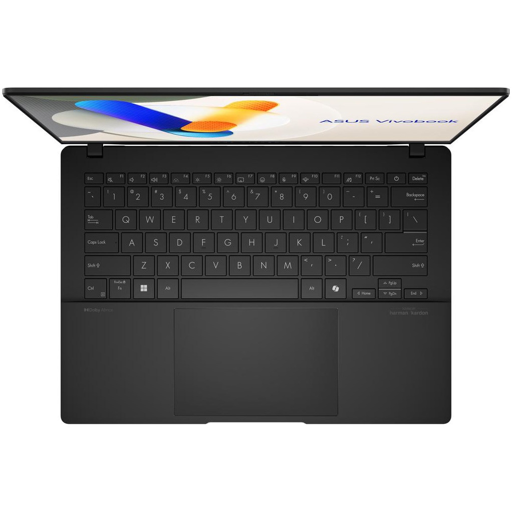Laptop ASUS Vivobook S 14 OLED S5406MA cu procesor Intel® Core™ Ultra 5 125H pana la 4.5GHz, 14.0'', Full HD, OLED, 16GB LPDDR5X, 512GB SSD, Intel® Arc™ Graphics, Windows 11 Home, Neutral Black