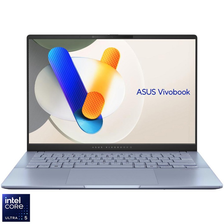Лаптоп ASUS Vivobook S 14 OLED S5406MA, Intel® Core™ Ultra 5 125H, 14.0'', Full HD, OLED, 60Hz, 16GB LPDDR5X, 512GB SSD, Intel® Arc™ Graphics, Windows 11 Home, Blue