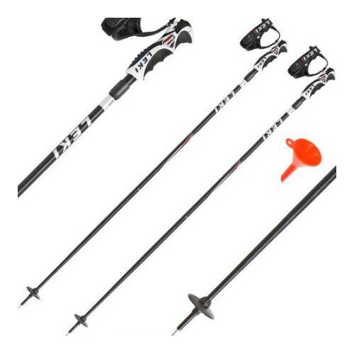 Bâtons De Ski LEKI Hot Shot S – Aluminium 16 Mm, Sangle Vario Trigger, Panier Cobra Alpine