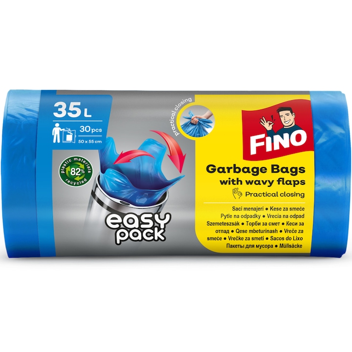 Saci menajeri Fino Easy-Pack, 35L, 30 bucati