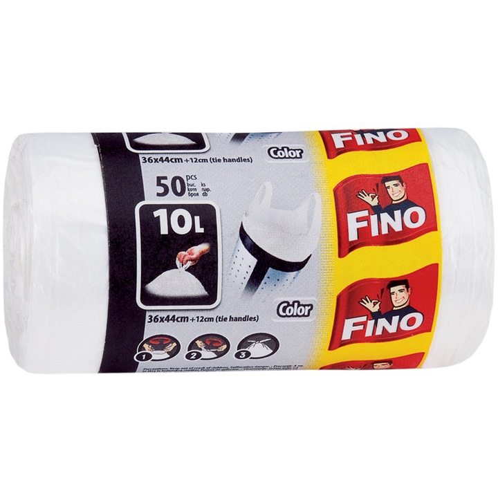 Saci menajeri Fino HD, 10 l, 50 buc/pachet