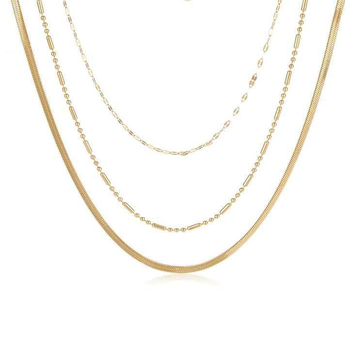 Colier rafinat pentru femei, Cupru, Auriu