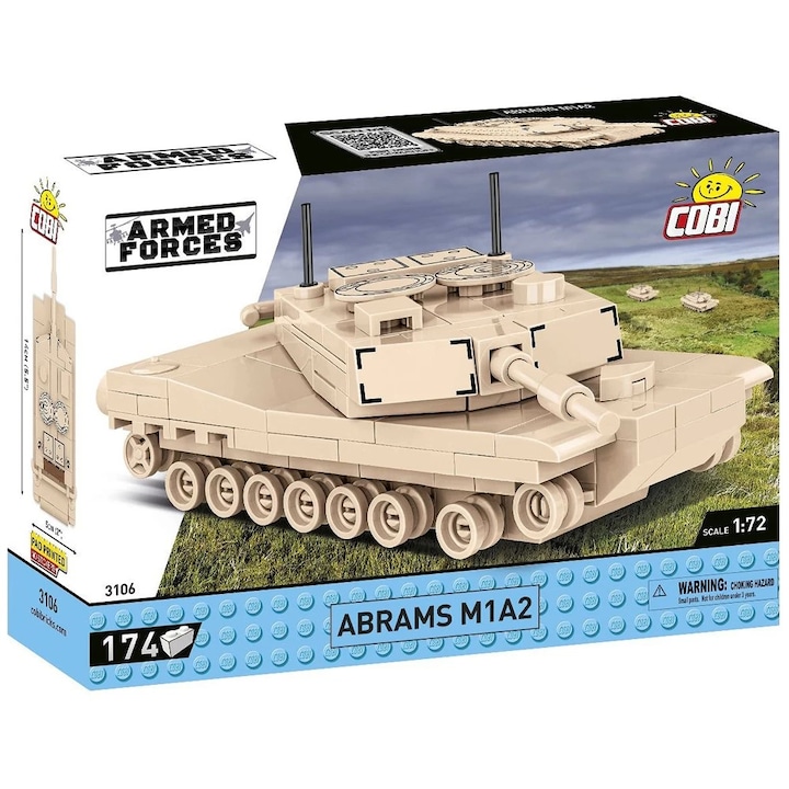 Конструктор Cobi Abrams M1A2, 174 части