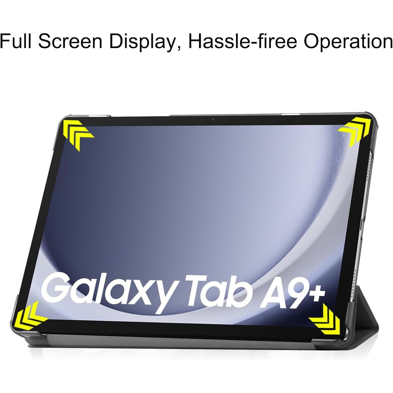 Husa pentru Samsung Galaxy Tab A11 Plus / A9 Plus 11 inch UltraSlim de tip stand functie sleep/wake-up, protectie 360, negru