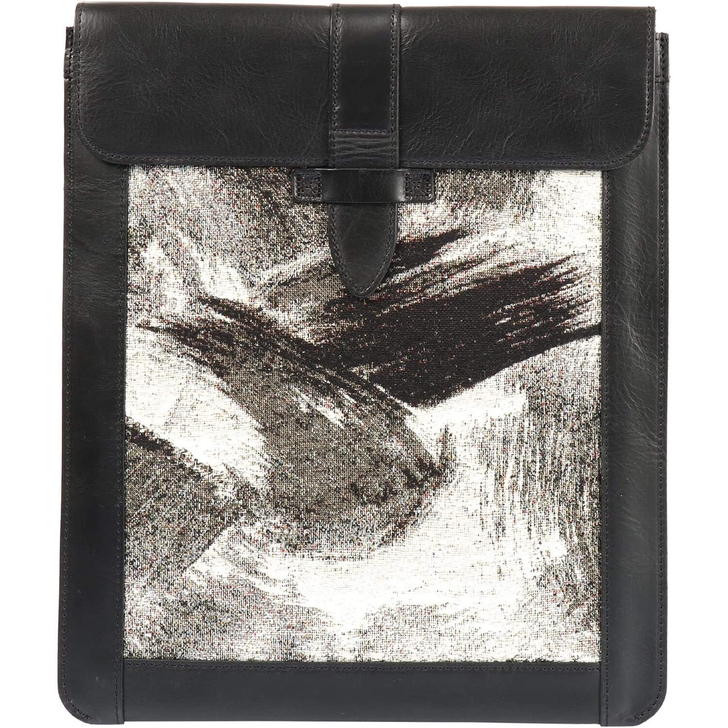 Husa neagra din piele naturala pentru tableta dimensiuni interioare 31 x 24 cm, Londo