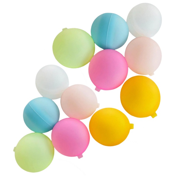 Újrafelhasználható vizes ballonok, 12 db, enkourakoko®, Multicolor