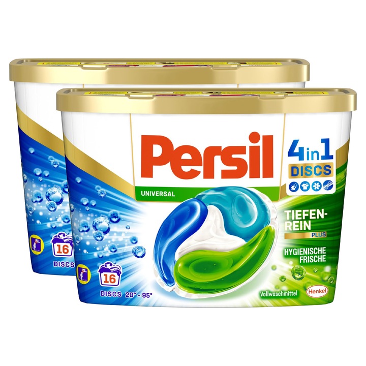 Прах за пране на капсули Persil Discs Universal, 32 пранета