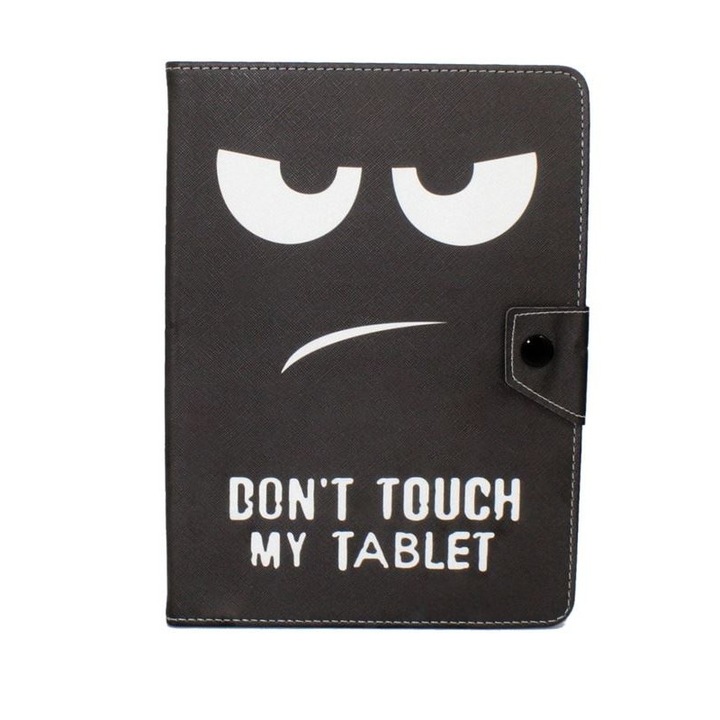 Tablet védőtok, T-Mobile T Tablet 5G, TCL TAB, iPad, Samsung Galaxy Tab, Lenovo, univerzális, Face, 10" fekete