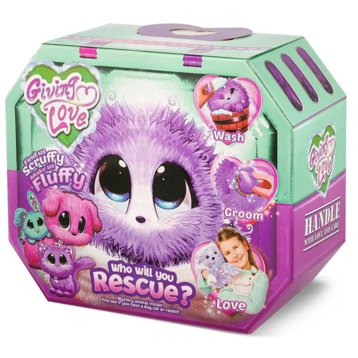 Jucarie de plus tip Scruff A Luvs, 3 ani, Mov ABYZ®™ - eMAG.ro