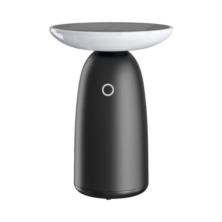 Veioza Solara Cu Led 440 Lumeni 3000k, Negru