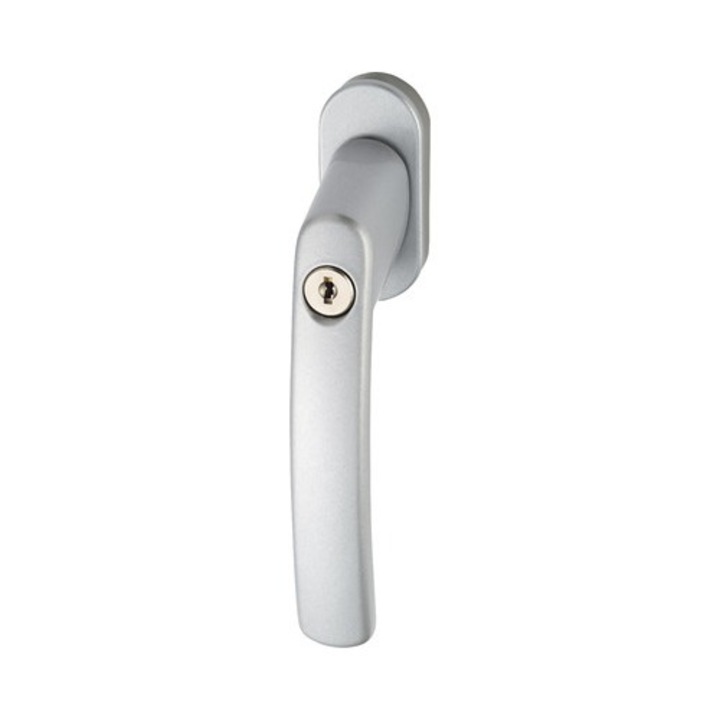 Maner Fereastra Abus Fg200 Pentru Tamplarie Pvc, Argintiu, Cu 1 Cheie