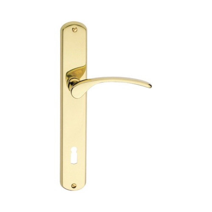 Manere Cu Sild Usa Interior Verofer Vieneta 90/235 Mm, Pentru Cheie Bb, Auriu Lucios