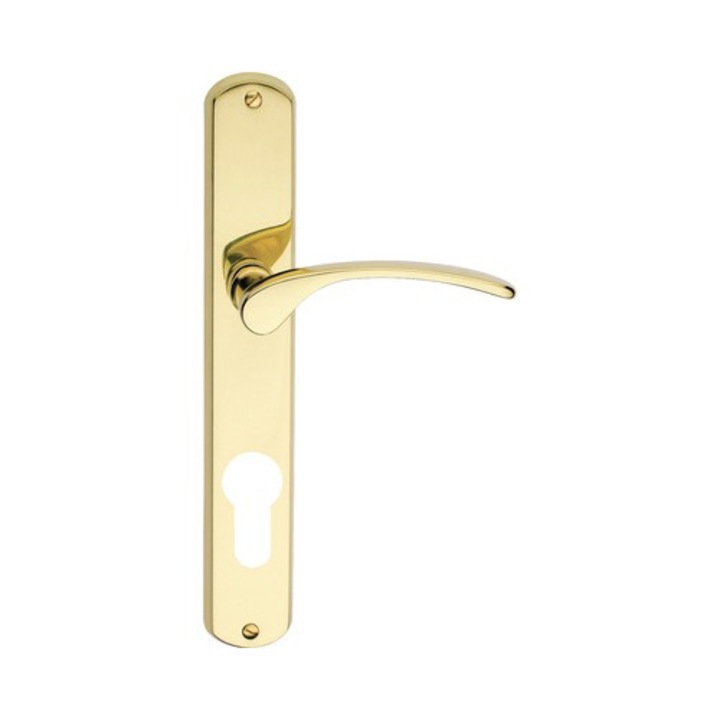 Manere Cu Sild Usa Interior Verofer Vieneta 90/235 Mm, Pentru Cilindru, Auriu Lucios