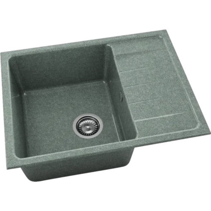 Chiuveta Bucatarie Granixit Cu O Cuva Fat Avangard 238 65x49 Cm, Cu Picurator, Reversibila, Winter Pines