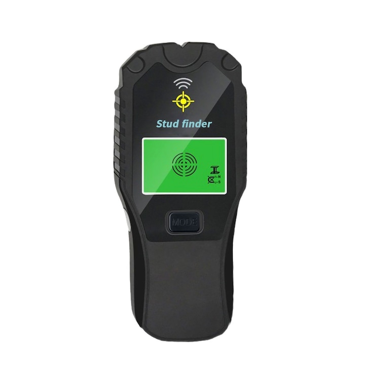 Детектор за електрически кабели, греди, дърво и метали, 6 в 1, електронен, с LCD дисплей, автоматично калибриране