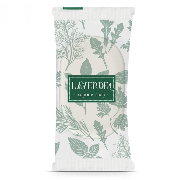 Комплект от 50 бр. Хотелски сапун 10гр Laverde, опакован в плик