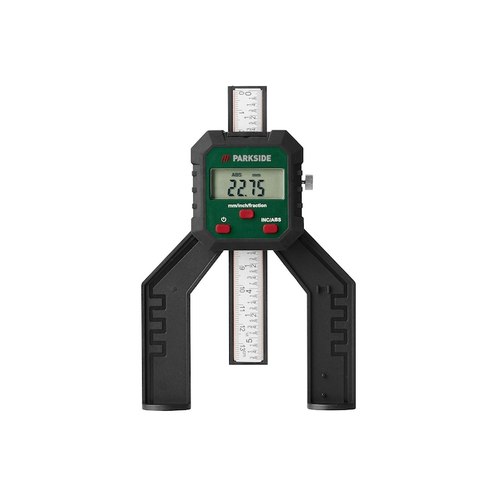 Aparat de masurare digital PARKSIDE PTM 2 B1 a adancimii alezajelor, taieturilor de frezare si taiere, etansarilor sau modelelor benzii de rulare a anvelopelor