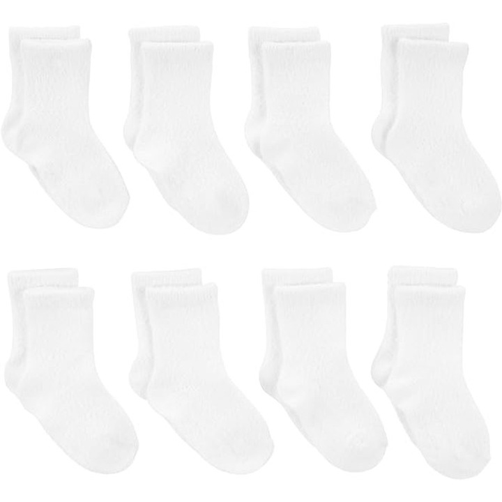 Set 8 perechi sosete copii Simple Joy by cu talpa antialunecare