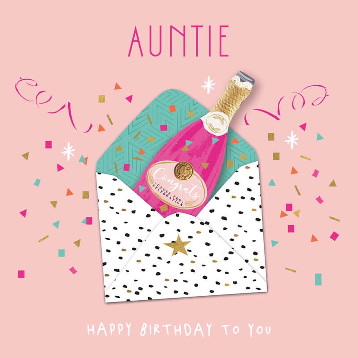 Felicitare aniversare matusa 15x15 cm Hammond Gower